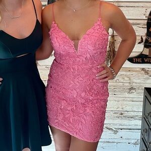 Amarra homecoming dress.  Barbie pink